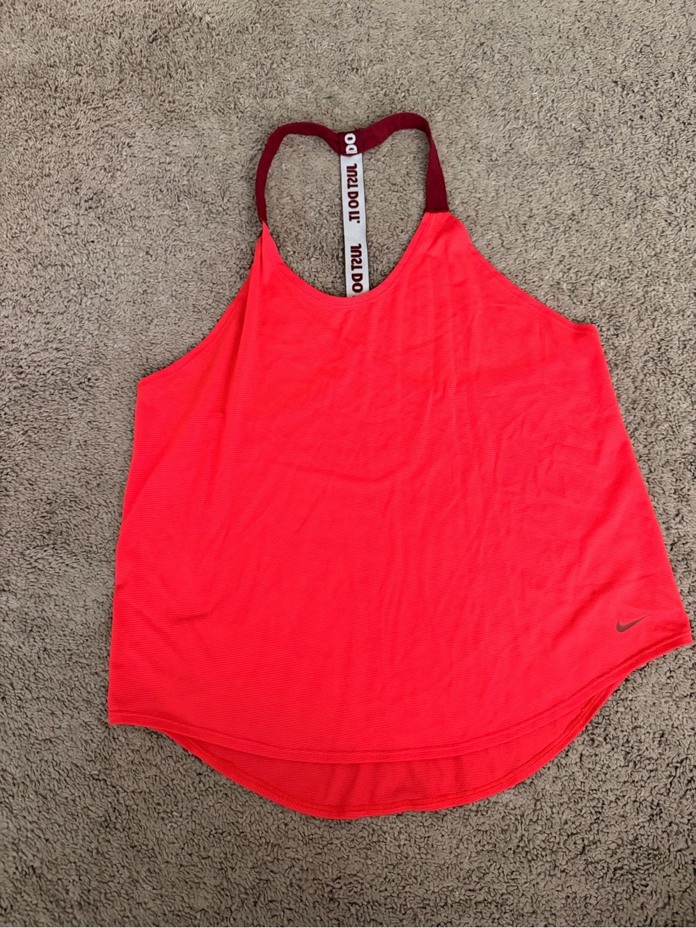 Nike Women’s Pink Racerback Training Tank size: large- LIKE NEW